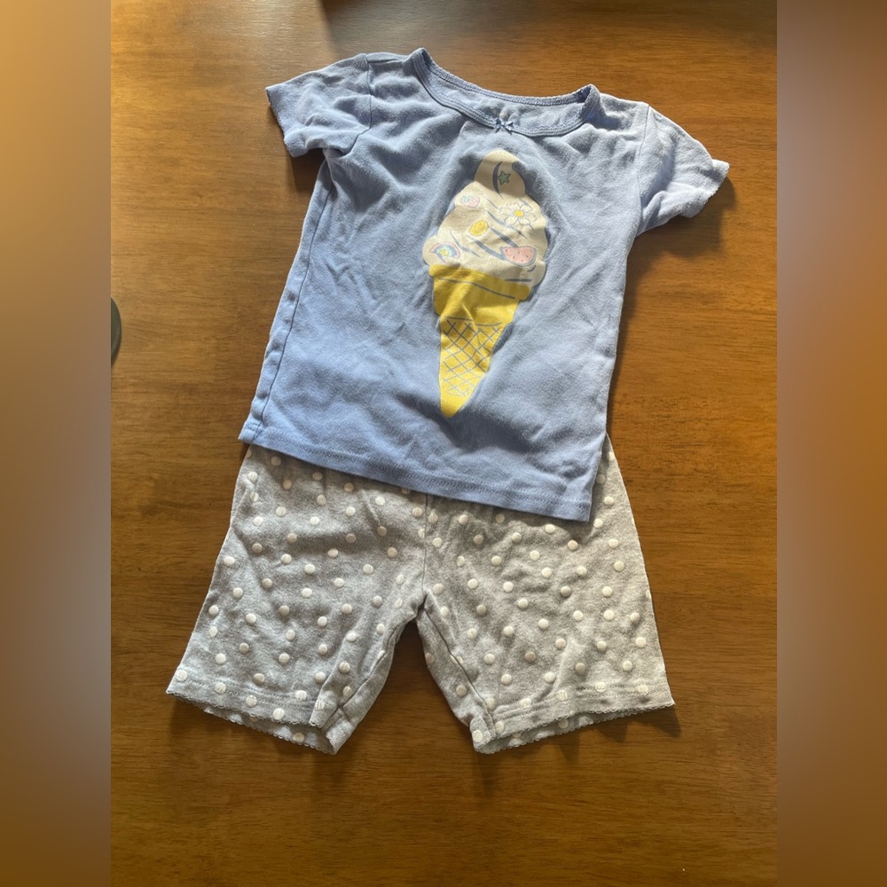 Girls 6t short pajama set of 2